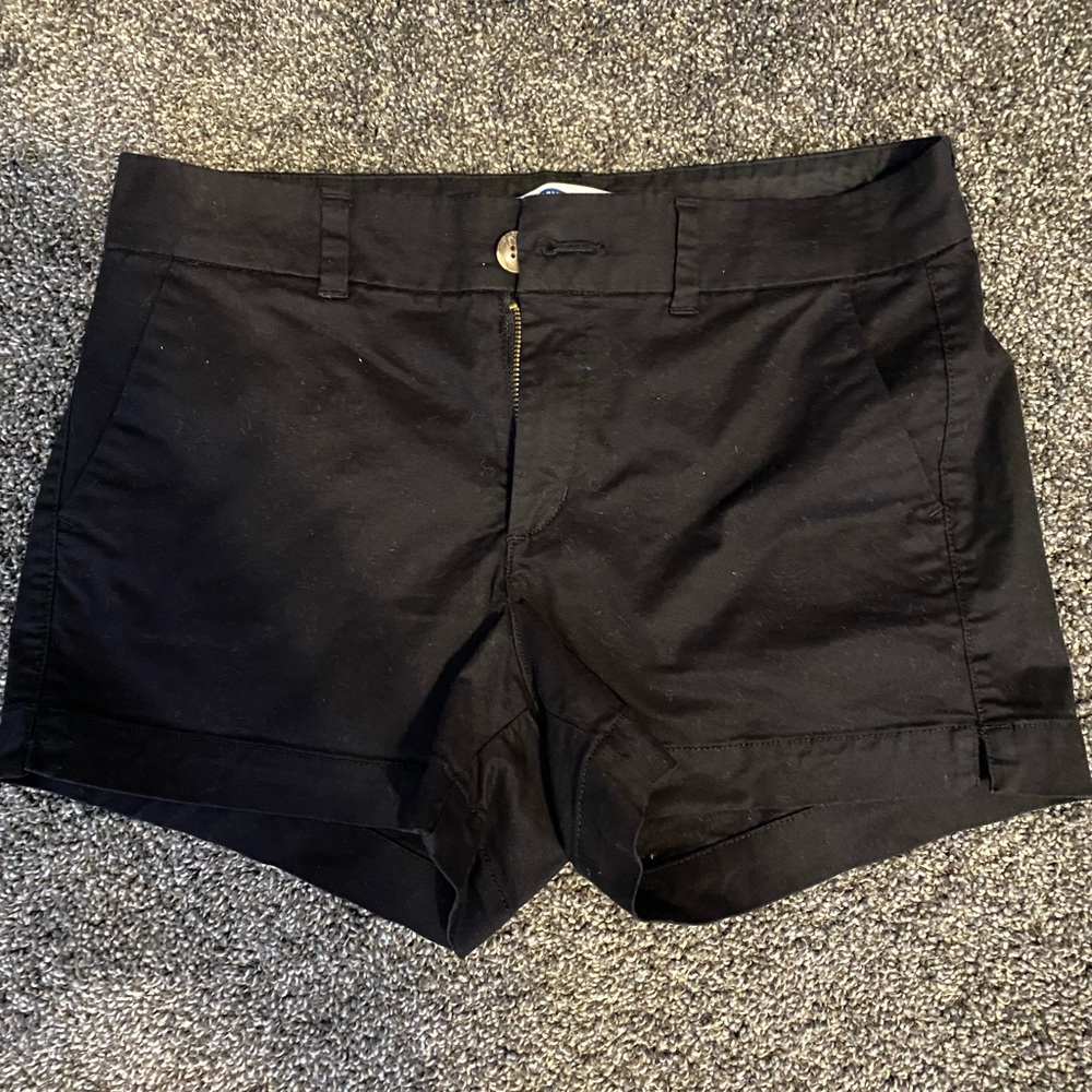 Black old navy shorts size 6